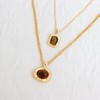 Sonateomber Gold Natural Tigers Eye Stone Pendant Necklace for Women