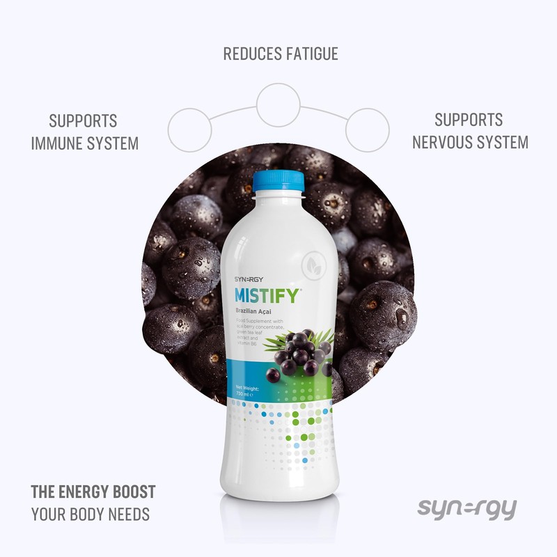 Synergy WorldWide Mistify | Liquid Supplement with Acai, Green Tea,