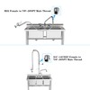 Pre Rinse Spray Valve with Stainless Hose 44inch Flexible Commercial