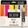 Sennelier Oil Sticks Fluorescent & Metallics Set of 6 Oil