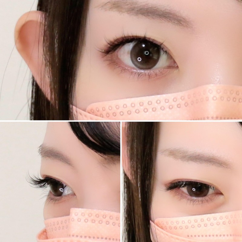 Kagonekodo False Eyelashes (Transparent Axis n-FXL67-BL 5 Pairs Black, Natural