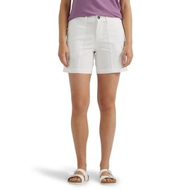 Lee Women's Ultra Lux Comfort with Flex-to-Go Cargo Short Bright White 12