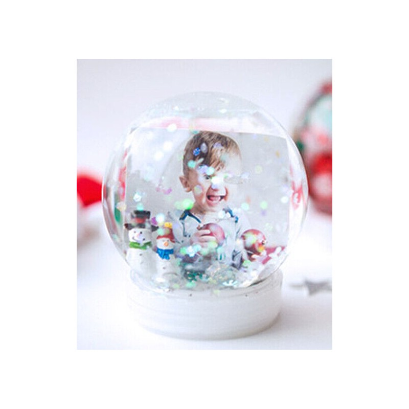 Creative Hobbies 5 Inch DIY Clear Plastic Water Globe Snow