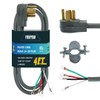 FNXPOW 4 Prong Dryer Cord,4FT 10/4 SRDT, 30Amp Appliance Extension