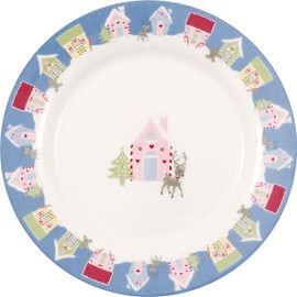 GreenGate STWPLALSH2806 Laura Homes Breakfast Plate Dusty Blue 20.5 cm (Pack of 1)