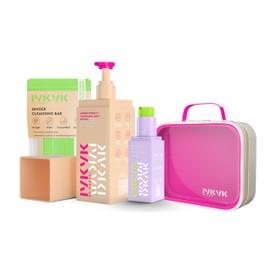 IYKYK by Makari Skin Goals Skincare Kit | Ginger Soap, Ginger Extract & Tranexamic Acid Retinol Body Lotion, 20% AHA + 10% Niacinamide Serum | Radiance & Smoothing Skin Care Set, Vegan, No Fragrance