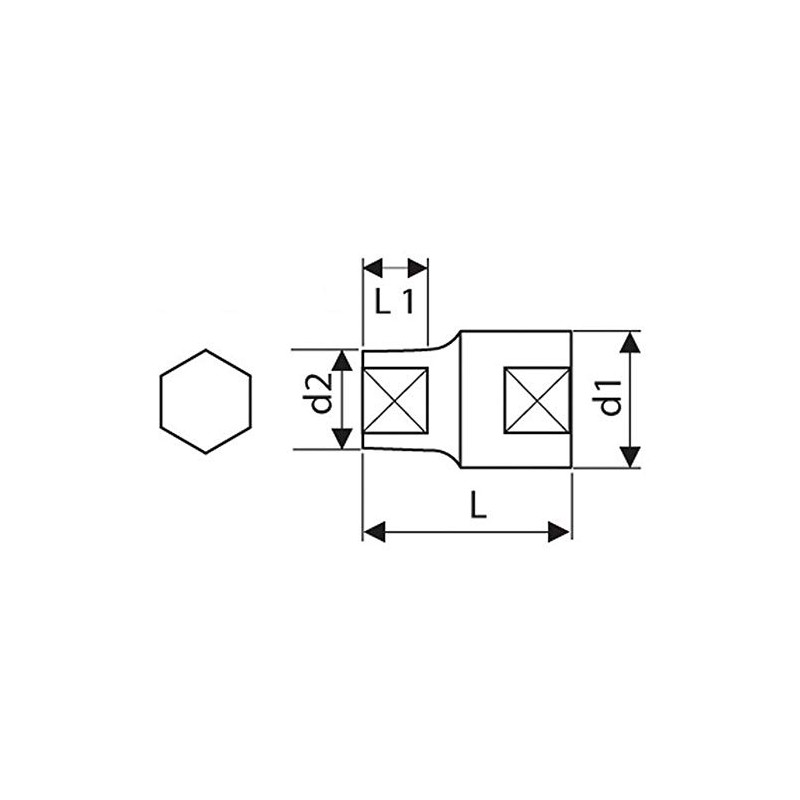 6–Point Socket 1/2–Inch, Metric 14 MM