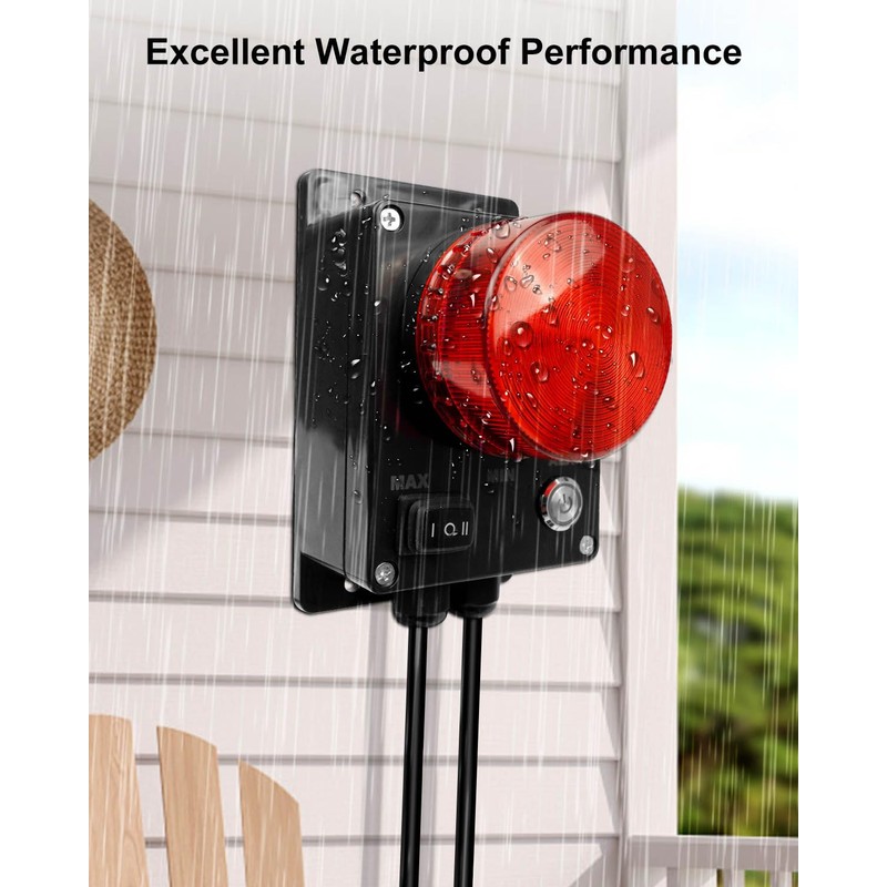 Sump Pump Alarm, 110dB Loud High/Low Water Alarm, with ON/Off