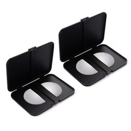 OuShiun 2 Pack Stick-on Bifocal Reading Lenses, Adhesive Magnification for Sunglasses Goggles, Reusable, No Water Needed (+2.5)