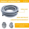 Wocloer PVC Liquid-Tight Conduit - 2 Inch 25 Foot Flexible