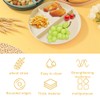 SJDOFU Divided Dinner Plates, 6 PCS Divided Diet Plates, Reusable