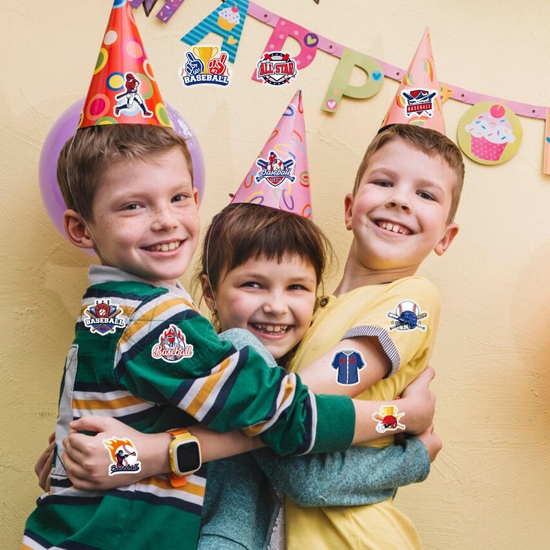 Luvsweets Baseball Stickers for Kids - 1000 Pcs Baseball Helmet