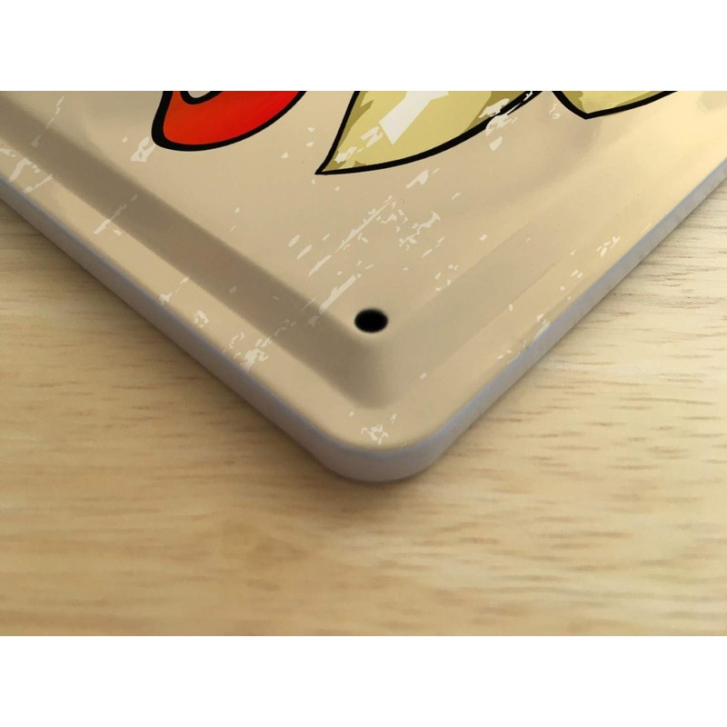 Tin Sign Fun Ravtive Skull and crossbones