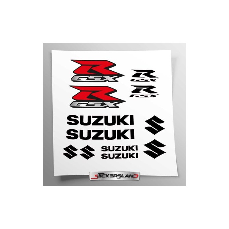 Sticker Set Compatible with Tank and Motorcycle Helmet GSX R