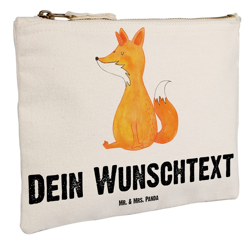 Mr. & Mrs. Panda Größe M Personalisierte Schminktasche Fuchshörnchen Wunsch