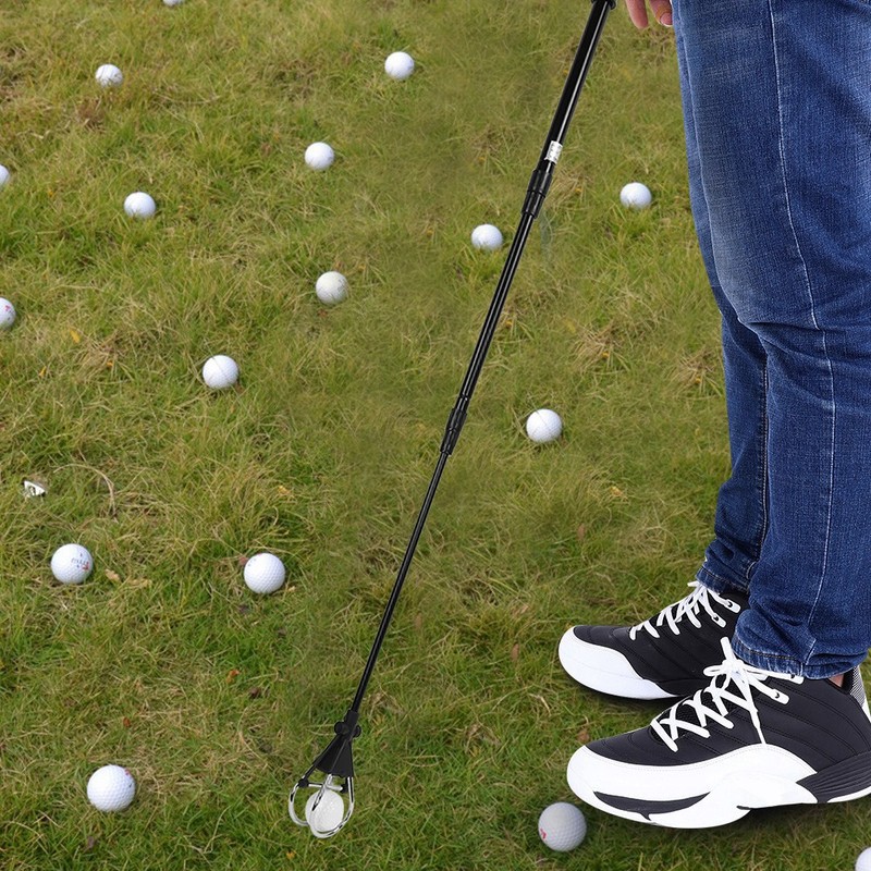 Retractable Golf Ball Retriever Scoop Telescopic Pick Up Grabber Shaft