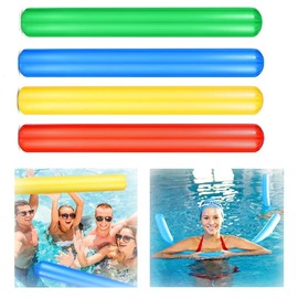 Pack of 4 Swimming Noodle Pool Noodle for Bathing or Aquasports Swimming Noodle Pool Noodle Inflatable Pool Sticks Pool Noodle for Children and Adults, Suitable for Beaches Water Parks