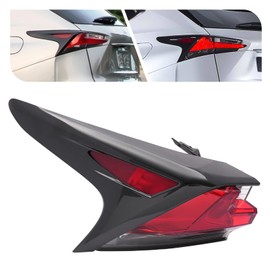 CreoCast Tail Lights for Lexus NX200T/300H 2015 2016 2017, Driver Side Tail Light Left Right Halogen Taillights Replace 8156178011, 81551-78010 (Left Side)