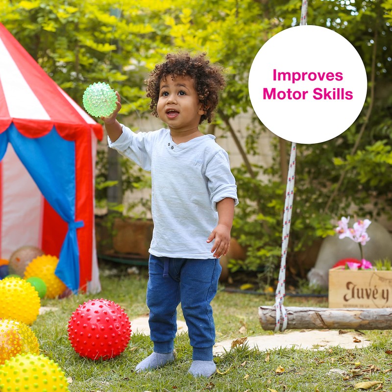 Edushape Sensory Balls for Baby - 4” Transparent Color Baby