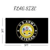 US Army Veteran Emblem Flag 3x5 Ft Double Sided Printing