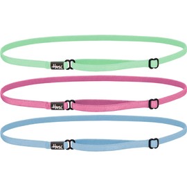 Hipsy Ellies Women's Elastic & Adjustable Nurse Headbands for Women (Light Blue/Pink/Mint Nurse Elastic 3pk)