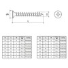 4.2 x 70 mm Black Drywall Screws, Self-Tapping, Phillips Countersunk