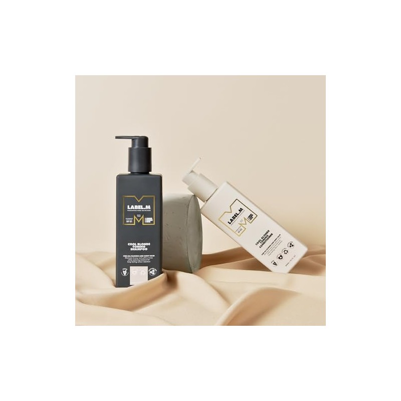 LABEL.M Cool Blonde Toning Shampoo 300ml – With Recyclable Pump