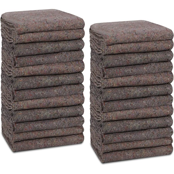 SEGAWE 24 Pack Moving Blankets 53" x 74" (21 lb/dz)