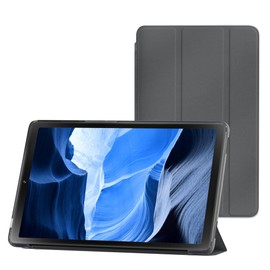 Tablet Case Fits HAOVM M10 Plus Tablet 10",Trifold Stand Cover with Translucent Backshell,Dark Gray