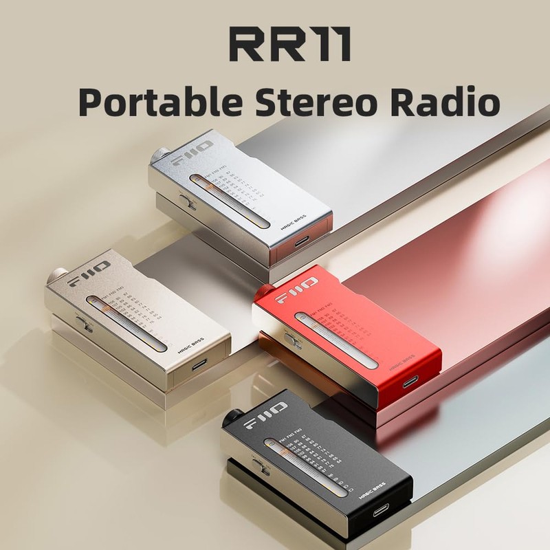 FiiO RR11 Portable HiFi FM Stereo Radio Receiver with Analog
