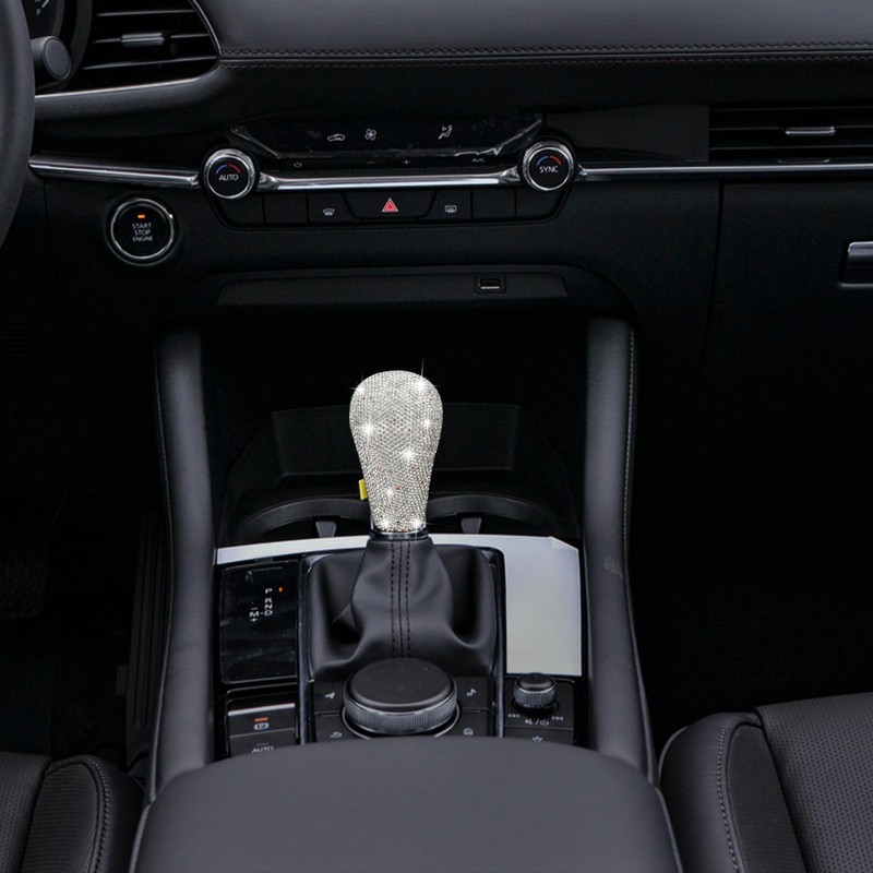 TOMALL Bling Gear Shift Knob Cover Compatible with Mazda 3