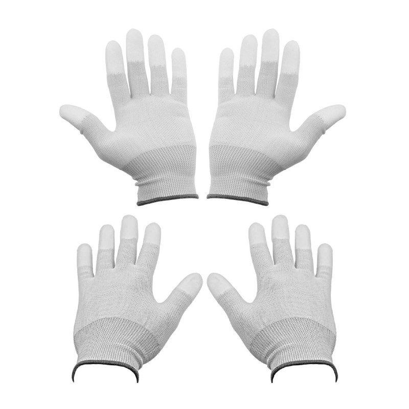 Minadax ESD Anti-Static Gloves Finger-TIP - 5 Pairs, Size L/9