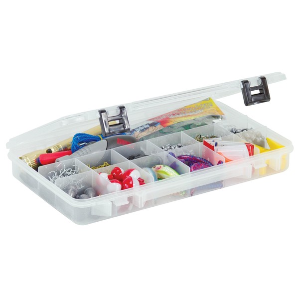 Plano 2371304 ProLatch 3700 Size Stowaway Boxes with 13 Fixed Compartments, Clear, One Size