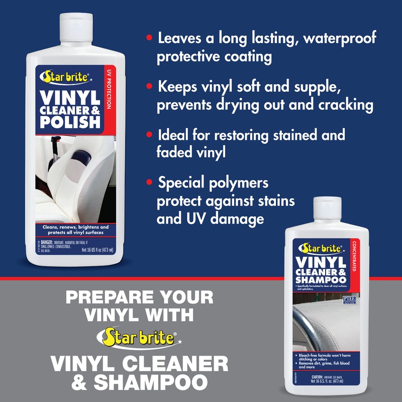 STAR BRITE Vinyl Cleaner, Polish & Protectant - Cleans, Renews,