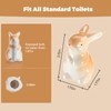 Bunny Ceramic Toilet Bolt Caps - Decorative Toilet Caps for