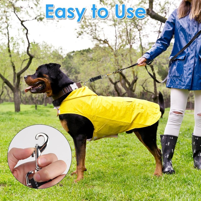 2 Pcs Black Dog Collar Clips, Durable Adjustable Dog Collar