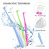 Boao 6 Pieces Tuft Toothbrush Tufted End-tuft Soft Trim Single