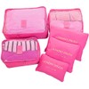 Go2buy 6pcs Travel Luggage Organizer Set Backpack Storage Pouches Suitcase