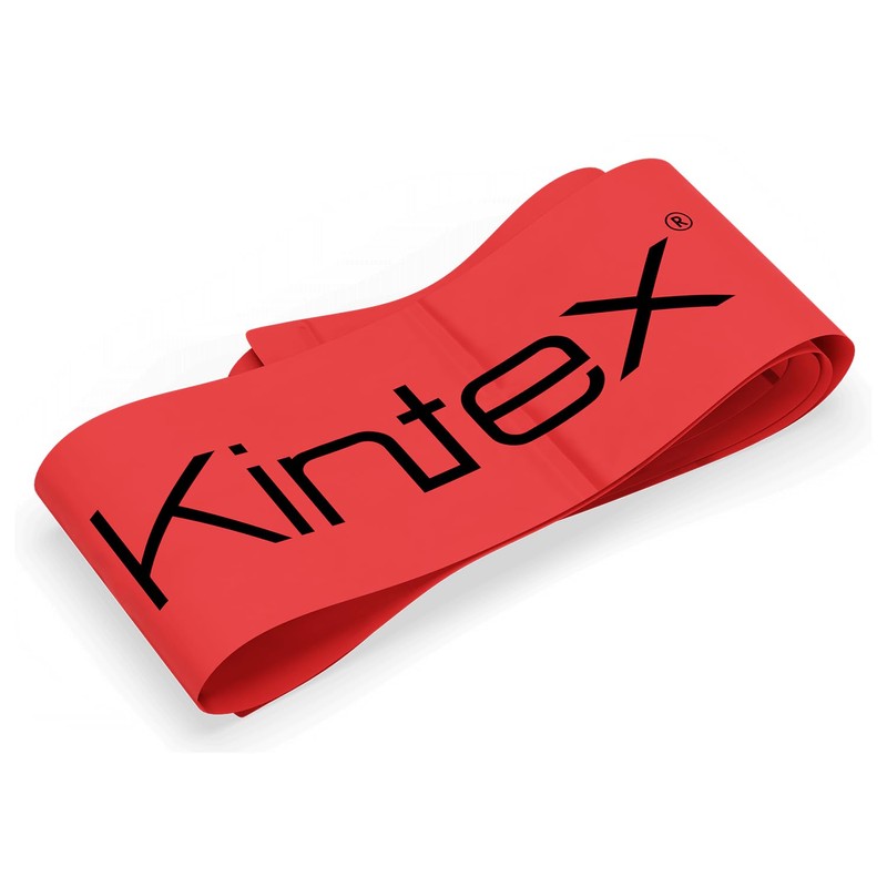 Kintex Exercise Band Latexband 2.5m x 15cm Fitnessband, Red (medium)