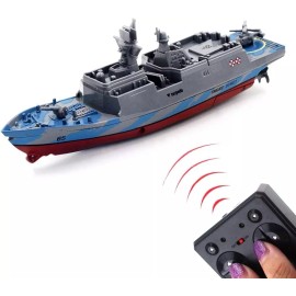 Tipmant Remote Control Simulation Naval Ship Toy For Kids Grey Water Detection 80 Cha...