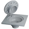 Wiltse Hinged Bell Trap Floor Drain 6" x 6" x