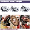 Yakamoz 2Pcs Quick Change Angle Grinder Flange Nuts 5/8-11 Grinder
