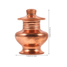 Luxshiny Buddhist Water Offering Cup Copper Offering Cup Buddha Offering Cups Bottle Chinese Offering Cups Buddhism Buddha Worship Cups Bowl Meditation Tea Cup