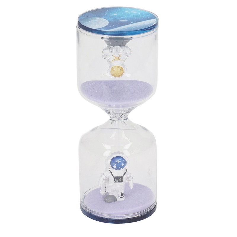 Decorative Sand Timer Clock Space Man Educational Hourglass for Office