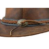 Black Jungle Dayton Leather Western Hat Australia Cowboy Hat, ochre