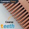 Original Antistatic Wooden Beard Comb, Coarse & Fine Teeth, Moustache