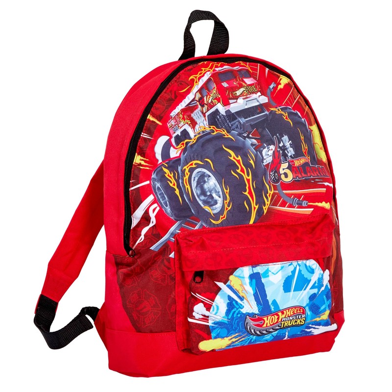 Hot Wheels Monster Trucks Backpack + Lunch Bag + Pencil