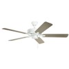 Kichler 330018SNB Basics Pro 52'' Ceiling Fan, Satin Natural Bronze