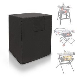 Table Saw Cover,Guard Outdoor Wood Planers Dust Waterproof Parts Tablesaw Tool Storage Accessories Effective Portable Oxford Universal Covers,Fit for Most Table Sawand Miter Saw (Black, 24*24*30)