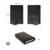 Stealth Wallet Minimalist Slim Lightweight Pop Up Card Holder, Black